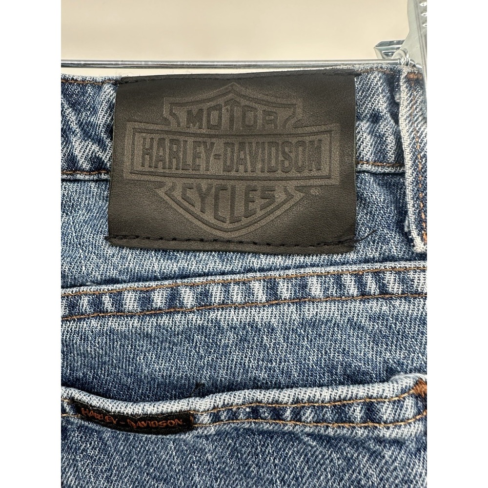 Harley-Davidson Women's Medium Blue Bootcut Denim Jeans - Picture 7 of 13